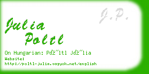 julia poltl business card